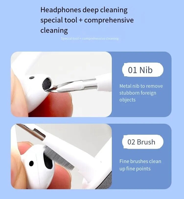Smart Bluetooth Headphone Cleaning Tool