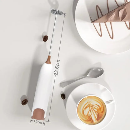 Electric Milk Frother Kitchen Drink Foamer Mixer Stirrer Coffee Cappuccino Creamer Whisk Frothy Blend Egg Beater
